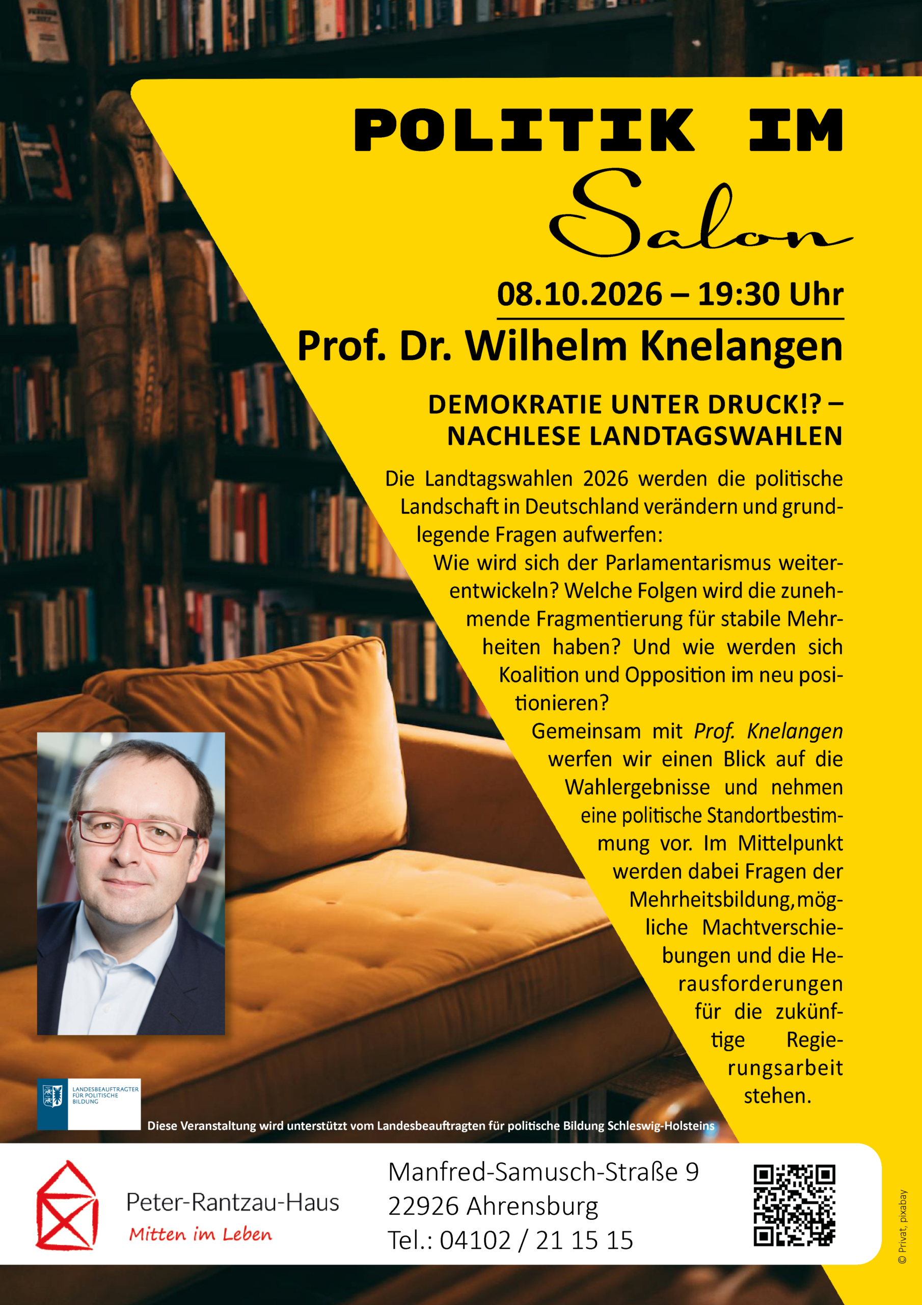 Politik im Salon: Prof. Dr. Wilhelm Knelangen